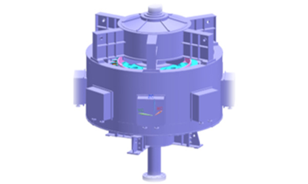 正在研制的引漢濟(jì)渭調(diào)水工程12500kW-12P立式同步電機(jī)